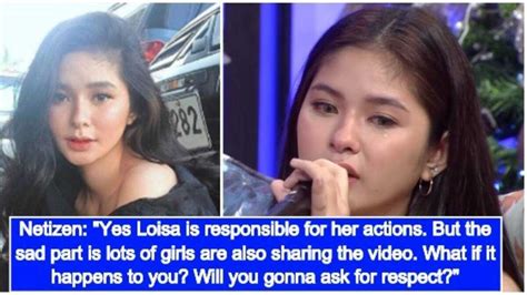 Loisa Andalio's alleged video scandal prompts mixed reactions .